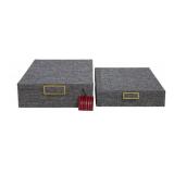 2 Three Hands Decorative Storage Boxes