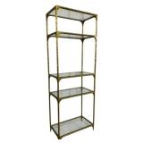 Elk Home Glass & Metal Bookcase - 83 x 30 x 16