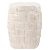 Cambeck Accent Stool, Earthenware 18x14x14