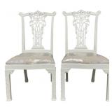 Pair Alden Home Ribbon Back Side Chairs