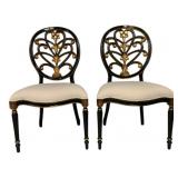 Pair Alden Home Honeysuckle Side Chairs