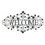 Three Hands Metal Welcome Sign