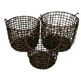 Three Hands Set of 3 Baskets