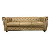 Olivia Quinn Chesterfield Leather Sofa