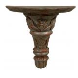Carved Wood Wall Shelf 12"x13.5"x5"