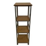 Three Hands Metal/Wood Shelf Stand