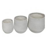 Three Hands Set of 3 Planters 18.25 x 17.5