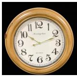 Three Hands Quartz Morning Time Wall Clock