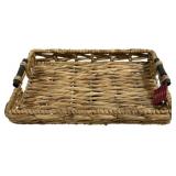 Three Hands Basket Serving Tray - 19.25 x 16 x 4