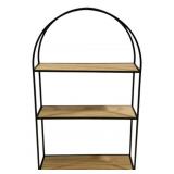 Metal/Wood Storage Shelf - 18 x 29 x 6