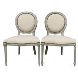 Pair Alden Home Cameo Back Chairs