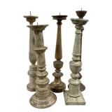 5 Candle Prickets 21" - 25" Tall