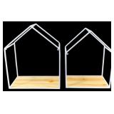 2 Three Hands Metal Shelves - 17 x 13.75 x 7