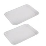 Elk Home Marquette Tray White Set of 2, Metal