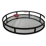 Three Hands Mirror Serving Tray - 15" Round