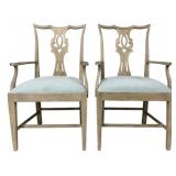 Pair Alden Home Manchester Rustic Arm Chairs