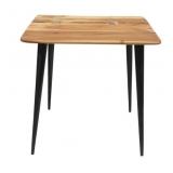 Three Hands Wood/Metal Table - 19 x 20 x 20