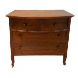 Antique Oak 3-Drawer Dresser - 35.25 x 36 x 21