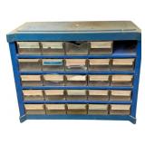 Storage Bin with Drawers - some are cracked