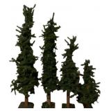 4 Faux Christmas Trees approximately 51" tall