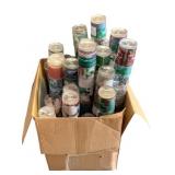 Box Lot of Assorted Holiday Plastic Tumblers, 6"