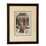 Framed Print "Deck the Halls" - Signed W. Mangum