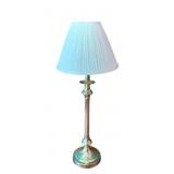 Polished Brass Candlestick Table Lamp - 29" Tall