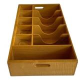 Wood Multi-Compartment Organizer
