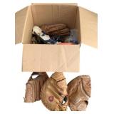Lot of Baseball Equipment Items