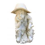 Boy Statue - 19 x 9 x 10