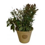 Planter w/ artificial plant - 21 x 19 x 20