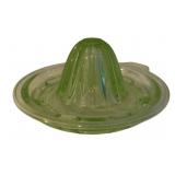 Uranium Glass Juicer - 5.5" round