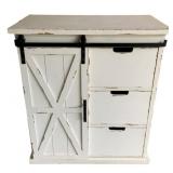 Farmhouse Style Cabinet w/ sliding door & drawers