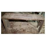 Primitive Wood Bench - 22.5 x 44.5 x 11