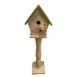 Wood Birdhouse - 24.5 x 6.5 x 5.5