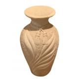 Ceramic Vase - As Is/Cracked - 20.5" Tall