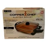 12" Electric Skillet by Copper Chef in box