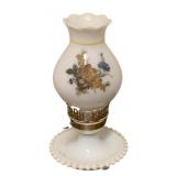 Vintage Milk Glass Electric Lamp - 11" Tall