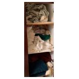 3 Shelf Lot of Assorted Linens