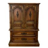 Vintage Wooden Armoire & Dresser - 58 x 39 x 19