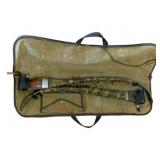 Vintage Camo-Patterned Hunting Bow w/ case