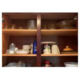 Cabinet Lot of Items