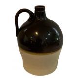 Antique Two-Tone Stoneware Jug - 11.5"