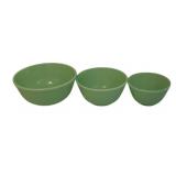 3 Jadeite Mixing Bowls - assorted sizes