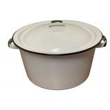 Enamelware Pot w/ Lid - 7 x 11.5
