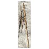 Assorted Fishing Rods only, no reels