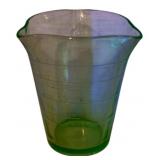 Uranium Glass Measuring Cup - 4.25" tall