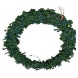 Artificial Wreath w/ string lights - 42" round