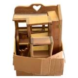 Lot of Assorted Wood Shelves / Wall Decor