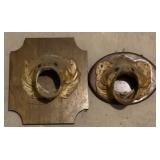 2 Open Mouth Fish Wall Mounts - 13 x 11